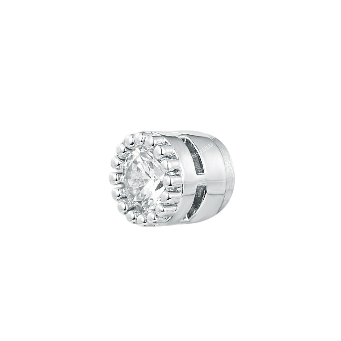 Minimalist Tiny Exquisite Ultra Sparkly Single Magnetic Conch Stud Earring | TSL959