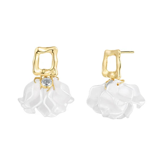 Niche Versatile Classic Round Clip-On Earrings - Exquisitely Inlaid | TSL629 - ShesV